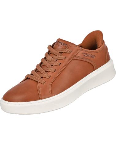 SKECHERS 183177 SLIP-INS COURT BREAK - DOUBLE VENTED COGNAC