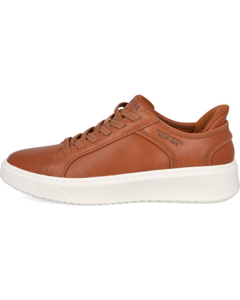 SKECHERS 183177 SLIP-INS COURT BREAK - DOUBLE VENTED COGNAC