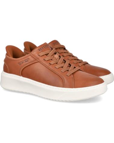 SKECHERS 183177 SLIP-INS COURT BREAK - DOUBLE VENTED COGNAC