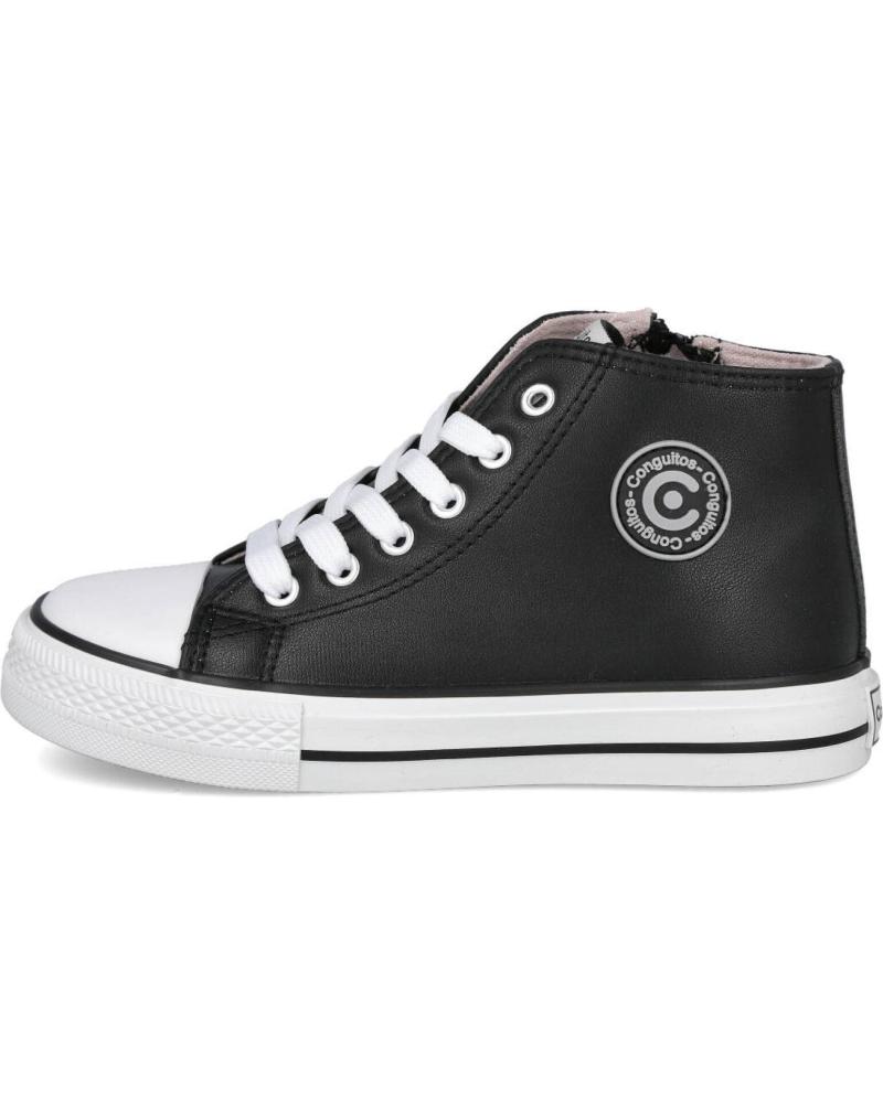 CONGUITOS HIGH-TOP BASIC SNEAKER SCHWARZ COSH283115 NEGRO
