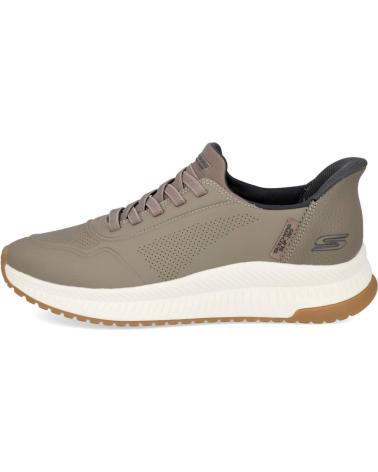 SKECHERS SLIP-INS BOBS SPORT SQUAD 4 DIRECT STEP 118424 TAUPE TAUPE