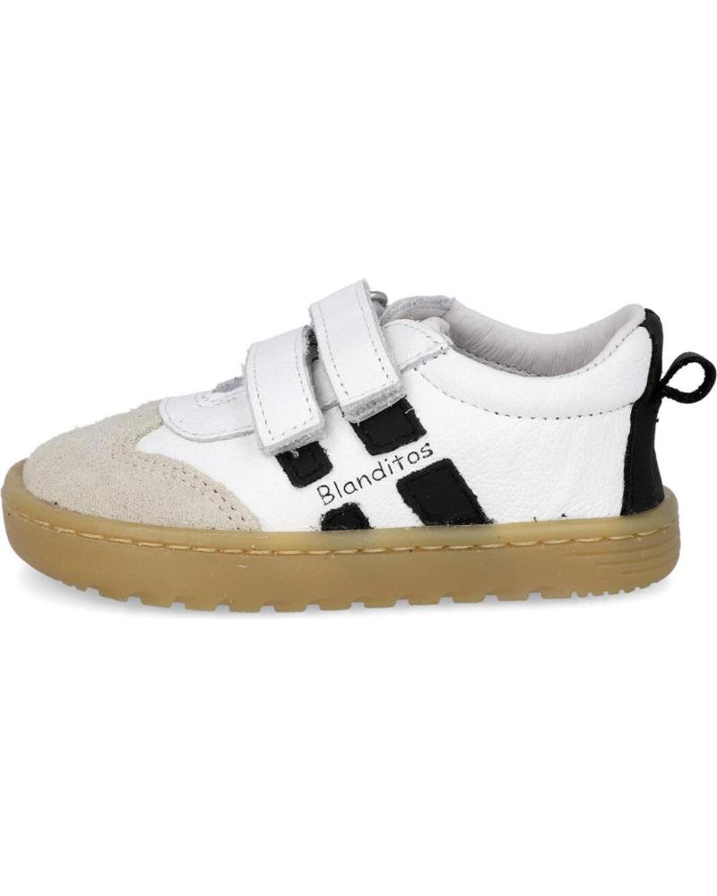 CRIOS BLANDITOS BY LISBOA BARFUSS-SNEAKER KINDER WEISS BLANCO