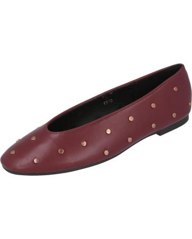 L&R SHOES C646 SABRINAS RASAS COM TACHAS BORGONHA BURDEOS