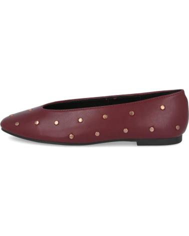 L&R SHOES C646 SABRINAS RASAS COM TACHAS BORGONHA BURDEOS