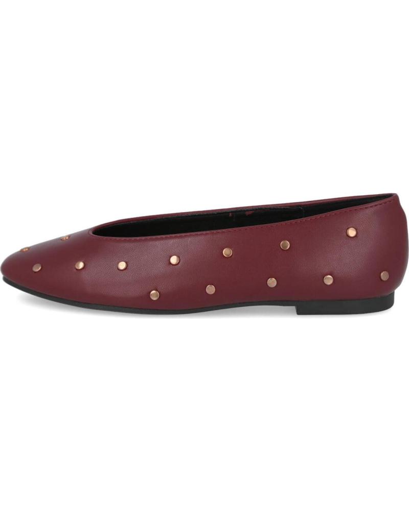 L&R SHOES C646 SABRINAS RASAS COM TACHAS BORGONHA BURDEOS