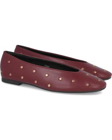 L&R SHOES C646 SABRINAS RASAS COM TACHAS BORGONHA BURDEOS