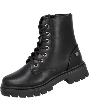 XTI 151331 STIVALI MILITARI NERI PER BAMBINA NEGRO