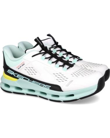 SKECHERS SLIP-INS GLIDE-STEP VISTA LANE 303654L BLANC TURQUOISE BLANCO TURQUESA