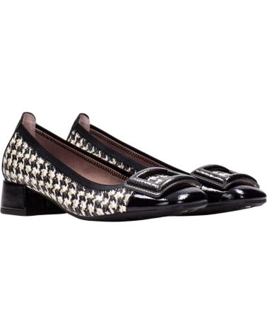 HISPANITAS HI254318 - SCARPA CON TACCO CON DESIGN A QUADRI E FIBBIA NEGRO