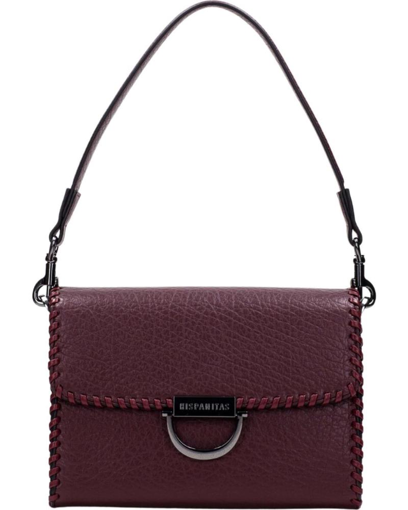 HISPANITAS BI254148 CROSSBODY BAG IN RED TONE LEATHER ROJO