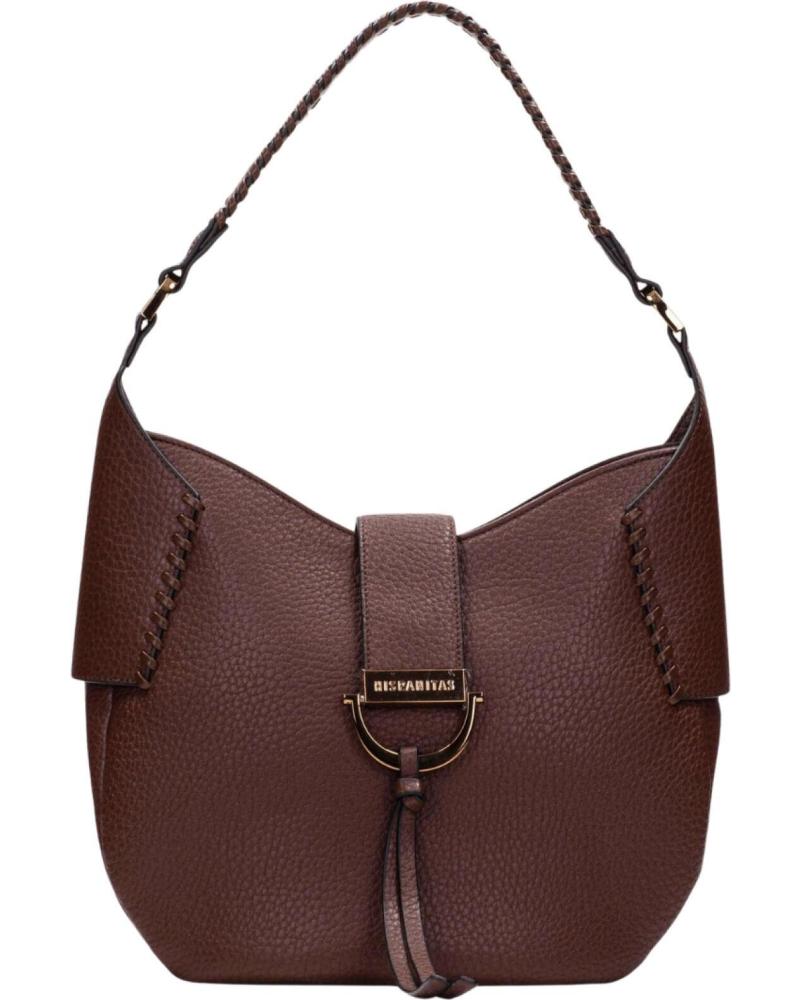 BORSA A SPALLA HISPANITAS BI254147 IN PELLE TONALITÀ MARRONE MARRóN