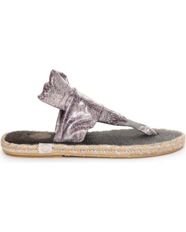FLACHE ESPADRILLE NALHO NA0012 SILBER SILVER
