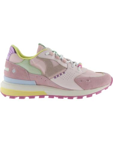 VICTORIA LUNA NYLON SUEDE PINK SNEAKERS ROSA
