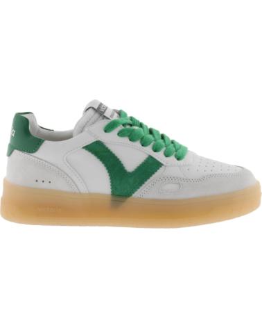 SNEAKERS VICTORIA SEUL IN EFFETTO PELLE E CAMOSCIO VERDE GREEN
