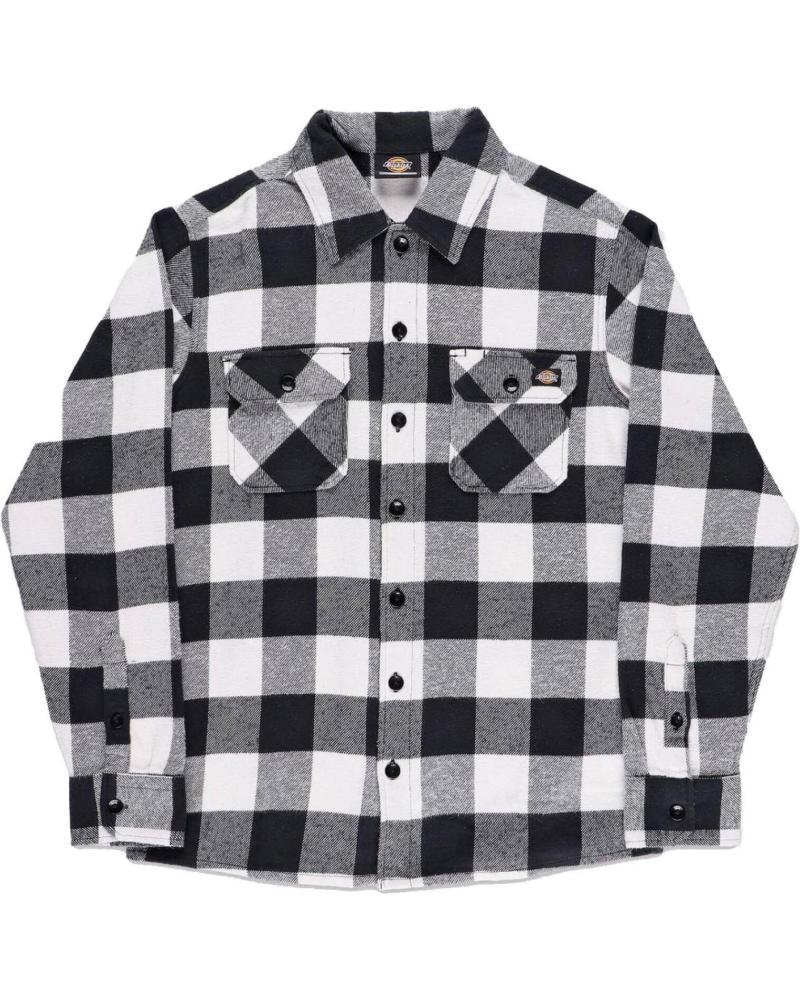 DICKIES NEW SACRAMENTO PLAID SHIRT BLACK/WHITE NAN