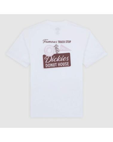 T-SHIRT DICKIES DONUT HOUSE SS BLANC BLANCO