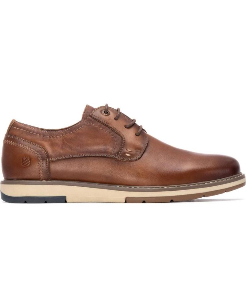 SCARPA CARMELA 162678 CAMEL CON LACCI IN PELLE CAMEL