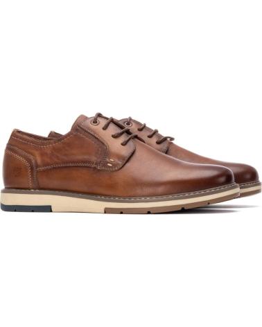 SCARPA CARMELA 162678 CAMEL CON LACCI IN PELLE CAMEL