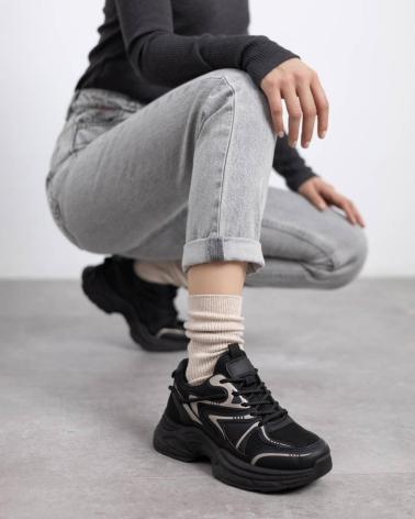 REFRESH 172948 BLACK SNEAKERS NEGRO