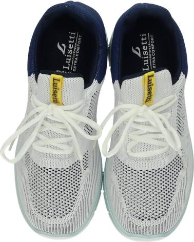 SCARPA SPORTIVA LUISETTI RUNNER 31120TE BIANCA E BLU NAVY BLANCO