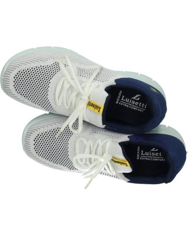 SCARPA SPORTIVA LUISETTI RUNNER 31120TE BIANCA E BLU NAVY BLANCO