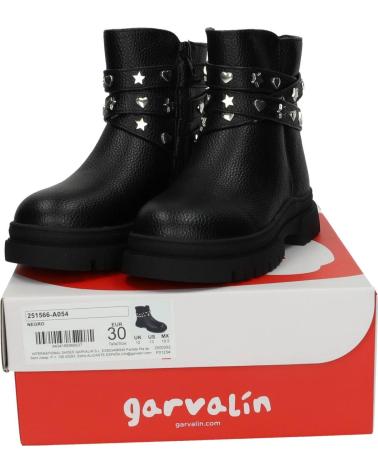 BOTA CHELSEA GARVALIN 251566-A054 NEGRA CON TACHUELAS NEGRO