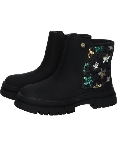 BOTA CHELSEA GARVALIN 251565-A054 NEGRA CON ESTAMPADO DE MARIPOSAS NEGRO