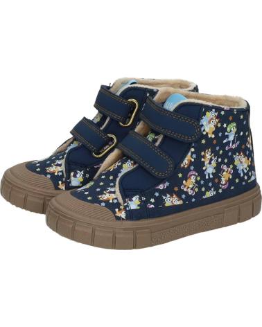 GARVALÍN 251858G BOOTS WITH DOUBLE VELCRO NAVY PRINT AZLMRN