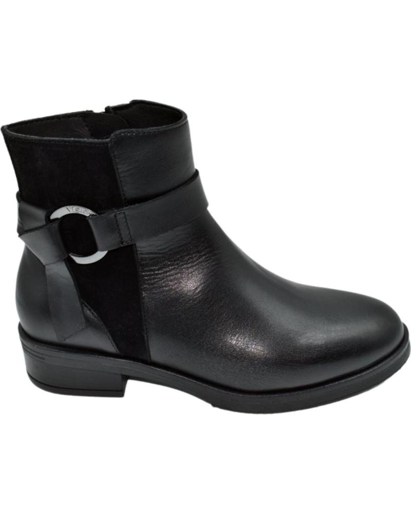 VIGUERA BOTIN PLANO PIEL NEGRA NEGRO