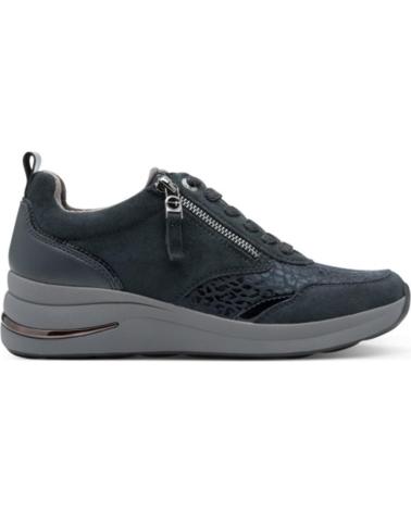 BASKETS TAMARIS 83714 NUBUCK-LYCRA BLEU AVEC FERMETURE ÉCLAIR AZUL