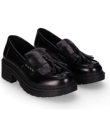 CHIKA10 DALLAS 11 BLACK LOAFERS WITH TRACK SOLE NEGRO-BLACK
