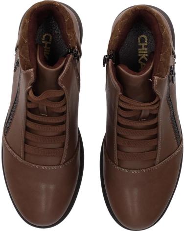 CHIKA10 ESTEPA 16 BOTINES TAUPE CON CREMALLERA Y PLATAFORMA DISCRETA TAUPE-TAUPE