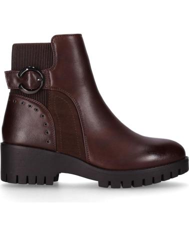 CHIKA10 CARNAVALES 12 BRAUNE STIEFELETTEN MIT ZIERSCHNALLE MARRON-BROWN