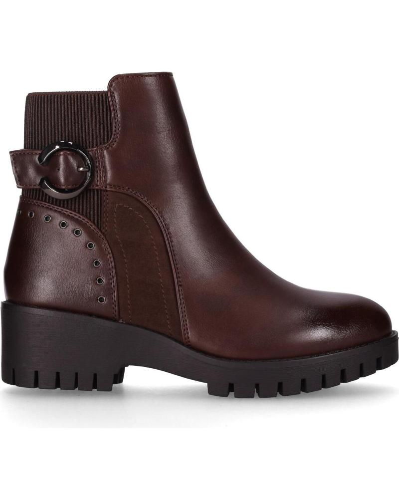 CHIKA10 CARNAVALES 12 BRAUNE STIEFELETTEN MIT ZIERSCHNALLE MARRON-BROWN