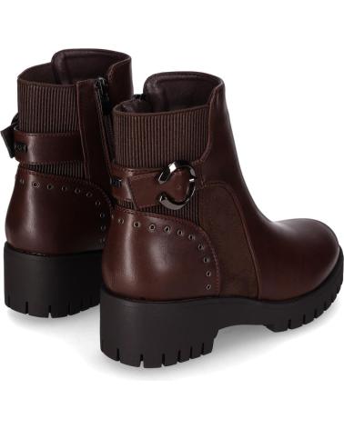 CHIKA10 CARNAVALES 12 BRAUNE STIEFELETTEN MIT ZIERSCHNALLE MARRON-BROWN