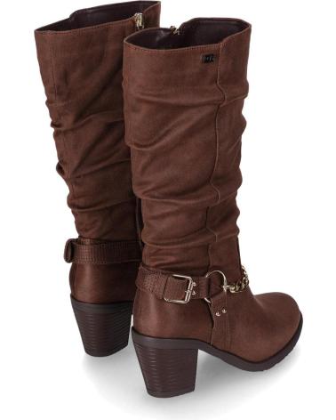CHIKA10 KURAZO 36N HOHE STIEFEL BRAUN MIT KETTE UND SCHNALLEN MARRON-BROWN