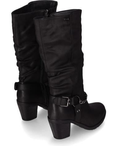 BOTTES HAUTES CHIKA10 KURAZO 36N NOIRES AVEC CHAÎNE ET BOUCLES NEGRO-BLACK