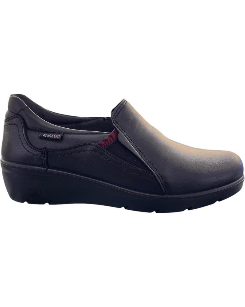 LAURA AZAÑA LA26801 NAPA BLACK LOAFER SHOE NEGRO