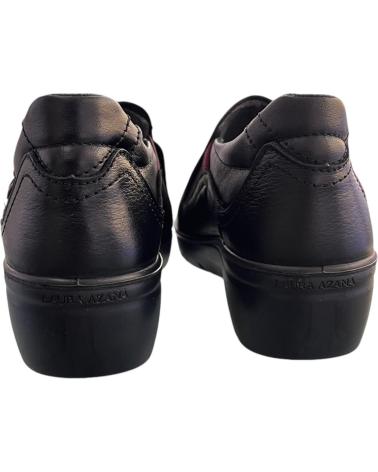 LAURA AZAÑA LA26801 NAPA BLACK LOAFER SHOE NEGRO