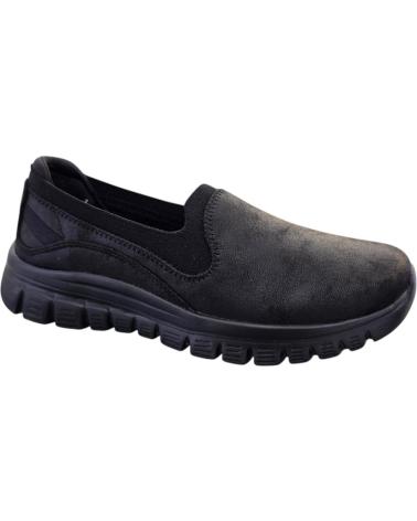 SKECHERS GRACEFUL-LEANING IN 100703-BBK: SAPATILHAS CASUAIS COM PALMILHA MEMORY FOAM BBK