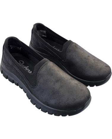 SKECHERS GRACEFUL-LEANING IN 100703-BBK: SAPATILHAS CASUAIS COM PALMILHA MEMORY FOAM BBK