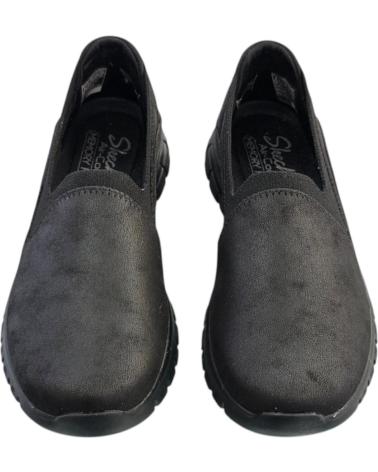 SKECHERS GRACEFUL-LEANING IN 100703-BBK: SAPATILHAS CASUAIS COM PALMILHA MEMORY FOAM BBK