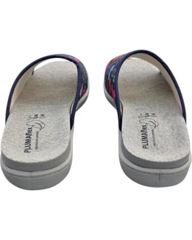 PLUMAFLEX HOUSE SLIPPERS 12406 NAVY HEART PRINT AZUL