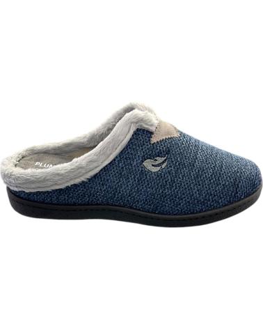 PLUMAFLEX OPEN-BACK HOUSE SLIPPERS BLUE AZUL