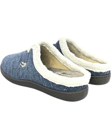 PLUMAFLEX OPEN-BACK HOUSE SLIPPERS BLUE AZUL
