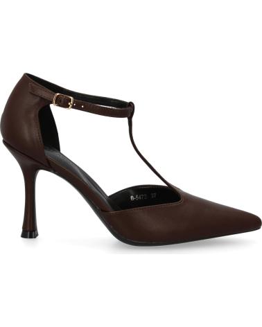 SAPATO DE SALTO SPORT3PUNTO0 B-5472 CASTANHO COM TIRA T VARIOS COLORES