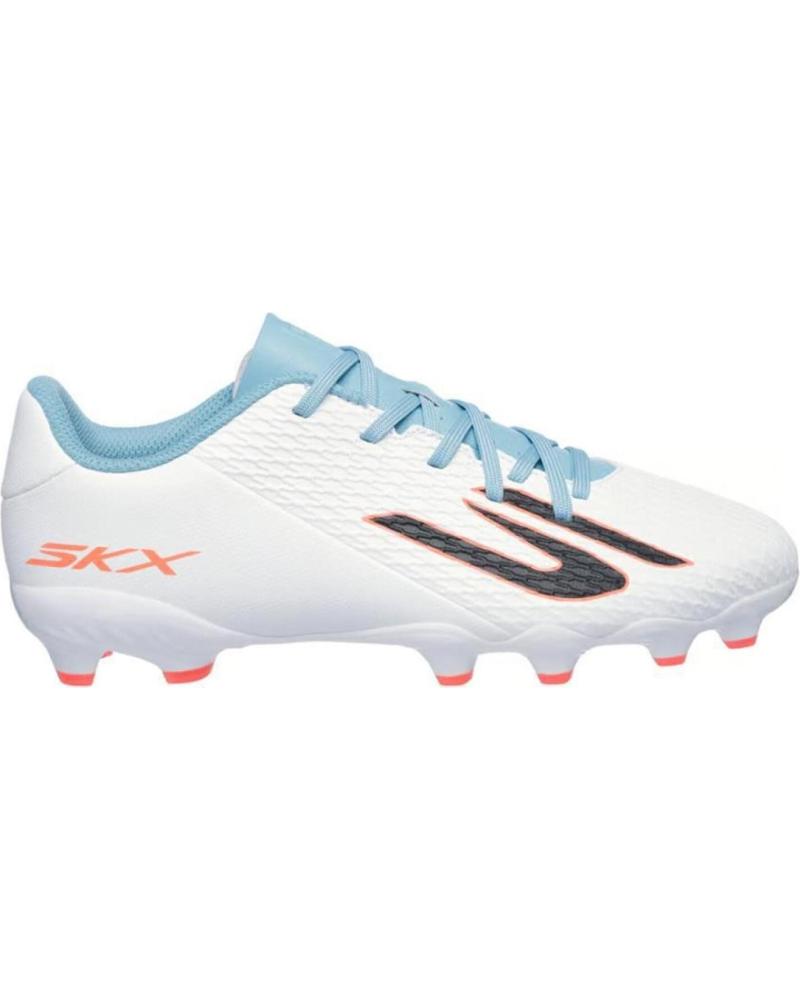 SKECHERS SKX 2 MG 252160L-WTQP - WHITE MULTI-GROUND FOOTBALL BOOTS FOR KIDS BLANCO