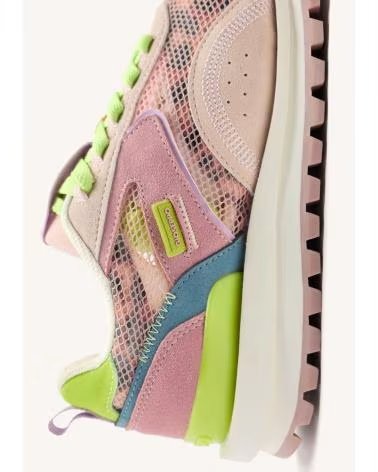 GIOSEPPO ZAPATILLAS PIEL Y REJILLA CAVENDISH ROSA