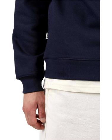 FELPA WEMOTO BLU MARINO CON LOGO RICAMATO AZUL