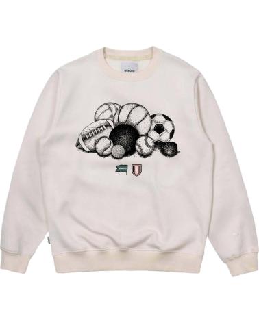 WEMOTO SWEAT-SHIRT BEIGE À IMPRIMÉ GRAPHIQUE - COL ROND BEIGE
